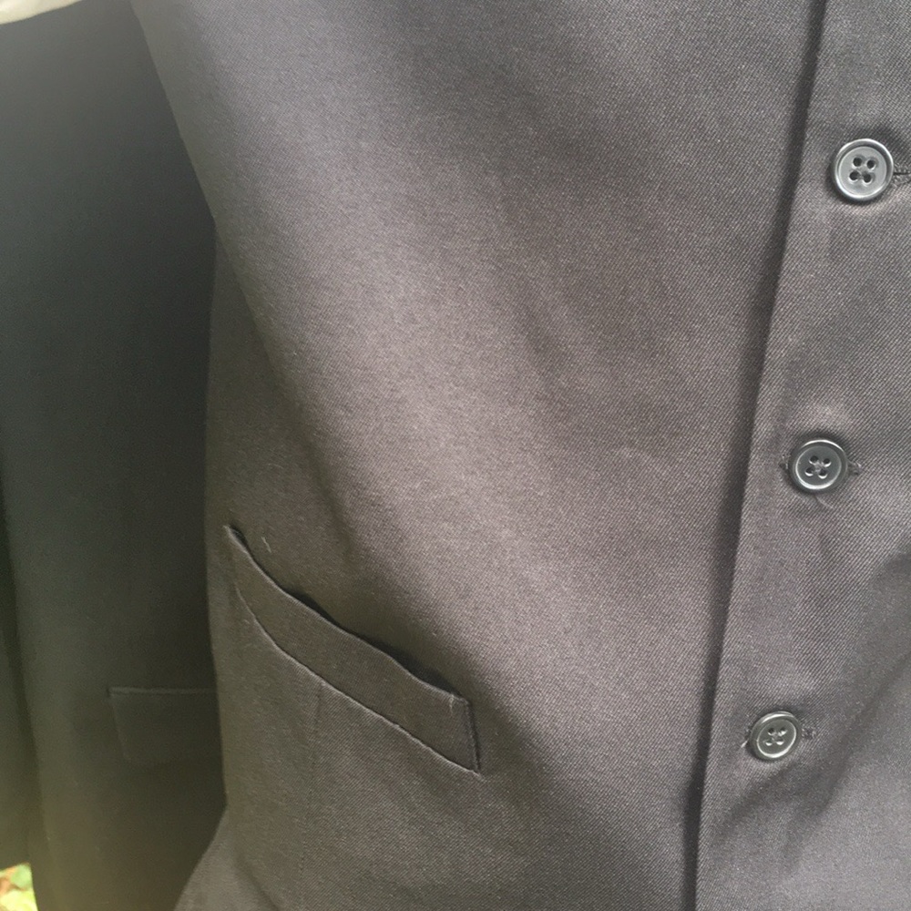 🛍️#2187 EUC J. Ferrar Modern Fit Men’s 3 Piece Black Suit - Picture 14 of 16